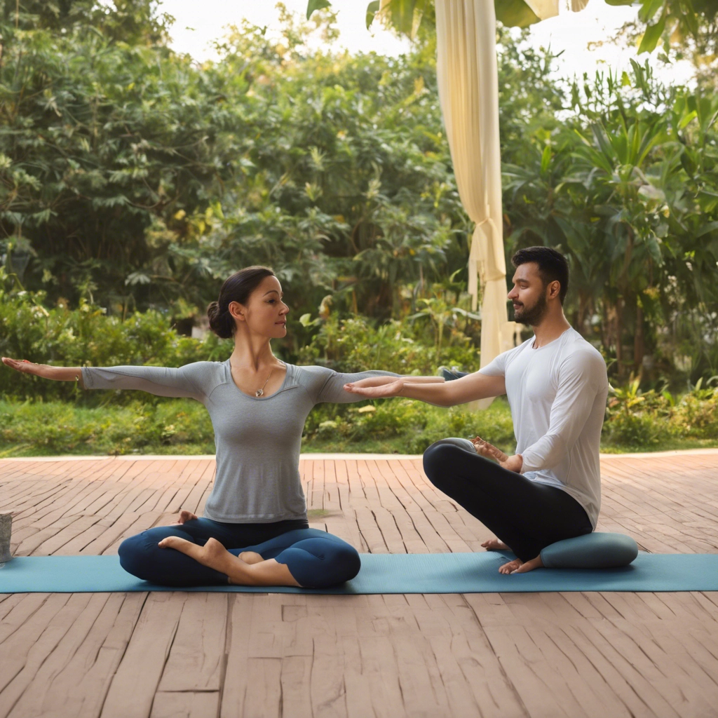 Private yogasana session for one-to-one practice