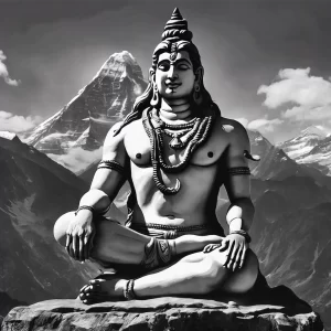 Lord Shiva on Mount Kailash